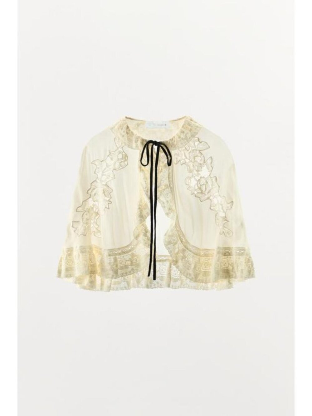 ZARA CONTRAST BOW LACE CAPE 2678/702/712